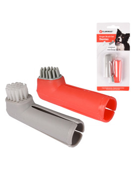 Flamingo Finger Toothbrush Set ФЛАМІНГО набір зубних щіток на палець
