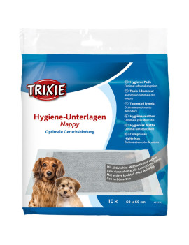 Пелюшки для собак Trixie з активованим вугіллям 60 х 60 см, 10 шт