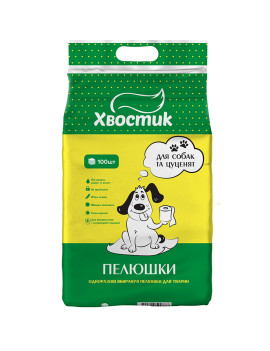 Хвостик пелюшки для собак і цуценят, 60×90 см, 100 шт