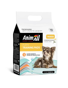 AnimAll Puppy Training Pads пелюшки для собак і цуценят, з ароматом ромашки, 60×60 см, 10 шт