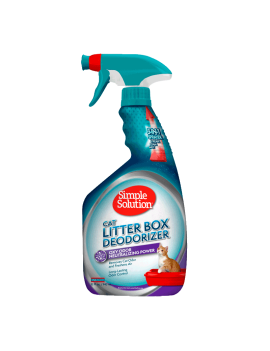 SIMPLE SOLUTION Cat Litter box deodorizer Дезодоруючий засіб тривалої дії для очищення та усунення запахів в котячих туалетах, 945 мл