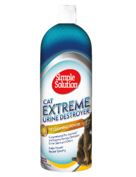 SIMPLE SOLUTION Cat Extreme Urine Destroyer - засіб для видалення плям і нейтралізації запаху сечі котів, 945 мл