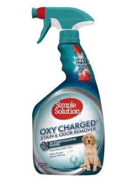 SIMPLE SOLUTION Oxy charged TM Stain and odor remover - засіб для нейтралізації запахів, видалення стійких плям, з активним киснем, 945 мл
