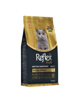Reflex Plus British Shorthair Adult сухий корм для дорослих британських короткошерстих котів 