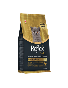 Reflex Plus British Shorthair Kitten сухий корм для британських короткошерстих кошенят від 2 до 12 місяців 1,5кг