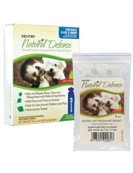 Sentry Natural Defense краплі від бліх та кліщів для собак, 1 піпетка