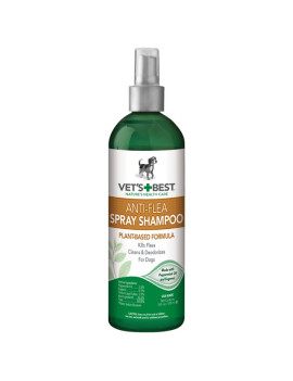 Vet's Best Natural Anti-Flea Spray-Shampoo шампунь-спрей від бліх для собак та котів,  470 мл