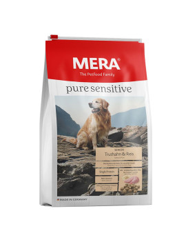 MERA Pure Sensitive Senior Turkey & Rice сухий корм для собак похилого віку з індичкою та рисом