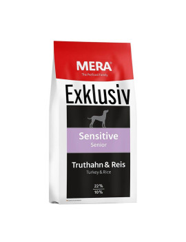 MERA EXKLUSIV sensitive сухий корм для собак похилого віку з індичкою та рисом 15 кг