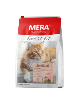 MERA finest fit Sterilized корм для стерилізованих котів зі свіжим м'ясом птиці і журавлиною