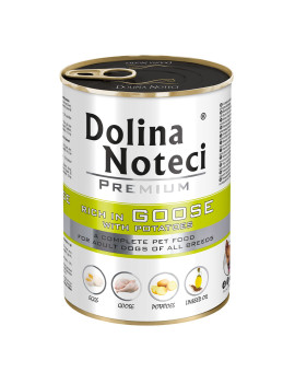 Корм консервований Dolina Noteci Premium для собак з гускою та картоплею