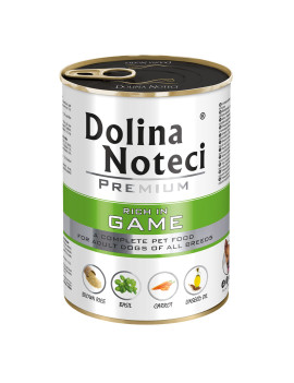 Корм консервований Dolina Noteci Premium для собак з дичиною