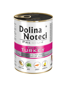 Корм консервований Dolina Noteci Premium для собак з індичкою