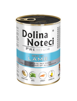 Корм консервований Dolina Noteci Premium для собак з ягнятиною