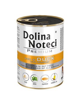 Корм консервований Dolina Noteci Premium для собак з качкою та гарбузом
