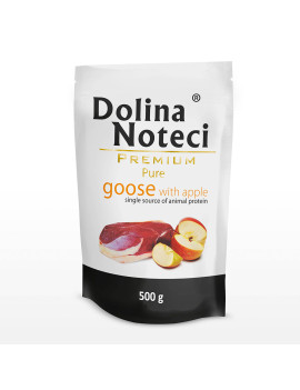 Пауч Dolina Noteci Premium Pure для собак алергіків з гускою та яблуком, 500 гр