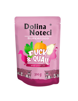Пауч Dolina Noteci Superfood для cобак з качки та перепілки