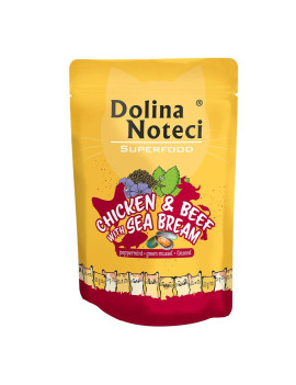 Dolina Noteci Superfood з куркою, яловичиною і дорадо для котів 85 гр