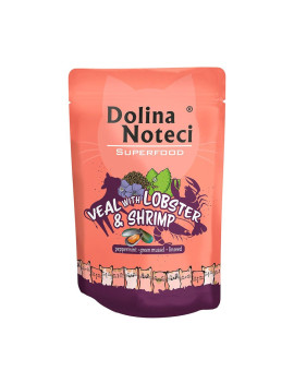 Dolina Noteci Superfood з телятиною, лобстером і креветкою для котів 85 гр
