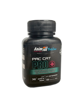 AnimAll VetLine PAC CAT PRO вітамінний комплекс для збагачення раціону кастрованих котів та кішок 100 таб