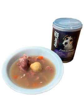 Animall вологий корм для собак Консоме з качкою, курячим серцем і курячим жовтком