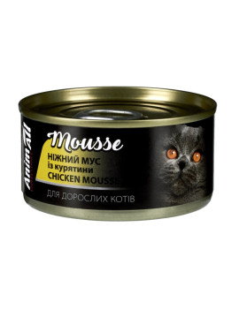 AnimAll Chicken Mousse ніжний мус з курятини для котів
