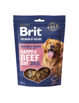 Ласощі для cобак Brit Premium Semi-moist Snacks Beef with Apples напіввологі з яловичиною і яблуками 180 гр