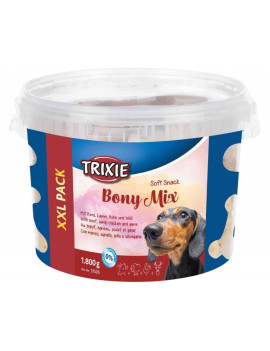 Ласощі Trixie Soft Snack Bony Mix XXL для собак асорті відро пластик 1800 гр