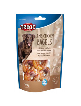Ласощі Trixie Premio Lamb Chicken Bagles для собак кільця з ягням та куркою 100 гр