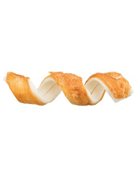 Ласощі Trixie Denta Fun Chicken Chewing Curls для собак Палички для чищення зубів сиром'ятна шкіра з куркою 15 см, 3 шт