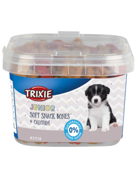 Ласощі Trixie Junior Soft Snack Bones для цуценят з куркою бараниною лососем та кальцієм 140 гр