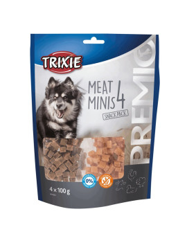 Ласощі Trixie Premio 4 Meat Minis для собак з куркою качкою яловичиною та бараниною 4х100 гр