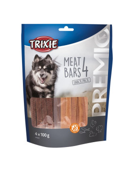 Ласощі Trixie Premio 4 Meat Bars для собак з куркою качкою бараниною та лососем 4х100 гр