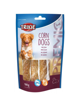 Ласощі Trixie Premio Corn Dogs для собак з качкою і сиром'ятною шкірою 100 гр