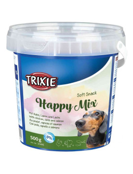 Ласощі Trixie Soft Snack Happy Mix для собак з куркою ягням та лососем 500 гр