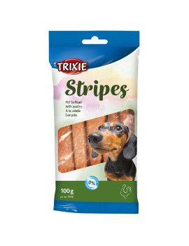 Ласощі Trixie Stripes для собак полоски з м'ясом домашніх птахів 100 гр