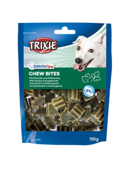 Ласощі Trixie Denta Fun Chew Bites для собак шматочки з петрушкою та м'ятою 150 гр