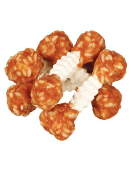 Ласощі Trixie Denta Fun Chewing Dumbbells для собак Гантель жувальна з куркою та рисом 100 гр (6 шт)