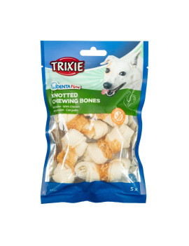 Ласощі Trixie Denta Fun Chicken Chewing Bone для собак Кістка для чищення зубів з куркою 5 см, 5 шт