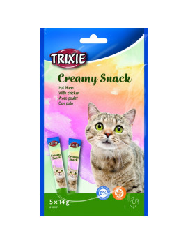 Ласощі Trixie Creamy Snacks для котів з куркою 5 шт х 14 гр