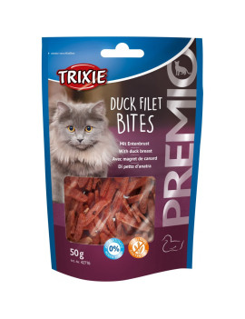 Ласощі Trixie Premio Duck Filet Bites для котів сушене філе качки 50 гр