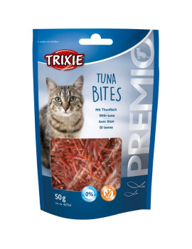 Ласощі Trixie Premio Tuna Bites для котів шматочки з тунцем і куркою 50 гр