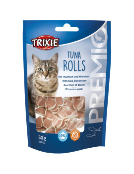 Ласощі Trixie Premio Tuna Rolls для котів шматочки з тунцем та куркою 50 гр