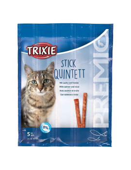 Ласощі Trixie Premio Stick Quintett для котів палички з лососем та фореллю 5 шт х 5 гр