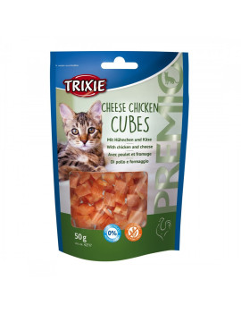 Ласощі Trixie Premio Cheese Chicken Cubes для котів кубики з куркою та сиром 50 гр