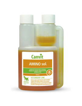 Canvit Amino sol комплекс гідрофільних вітамінів групи В, амінокислот, глюкози і солей