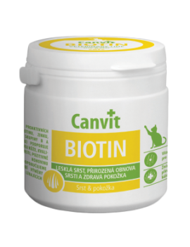 Canvit Biotin вітаміни для шкіри та шерсті кішок 