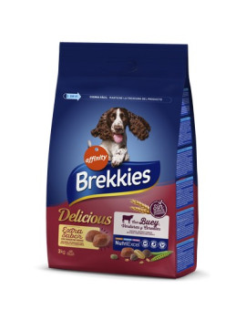 Сухий корм Brekkies Dog Delice Meat для собак усіх порід з яловичиною