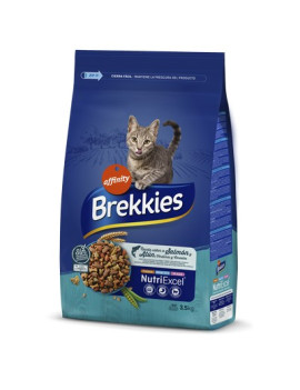 Сухий корм Brekkies Cat Salmon and Tuna для дорослих котів з лосесем і тунцем
