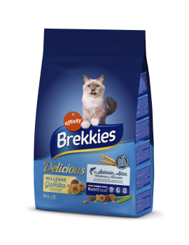 Сухий корм Brekkies Cat Delice Fish для дорослих котів з рибою